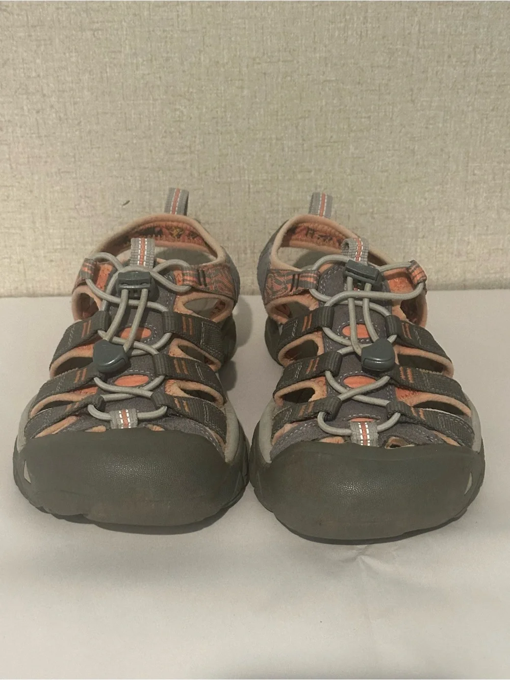 Keen Men's Newport H2 Waterproof Gray and Orange Outdoor Closed-Toe Sandals